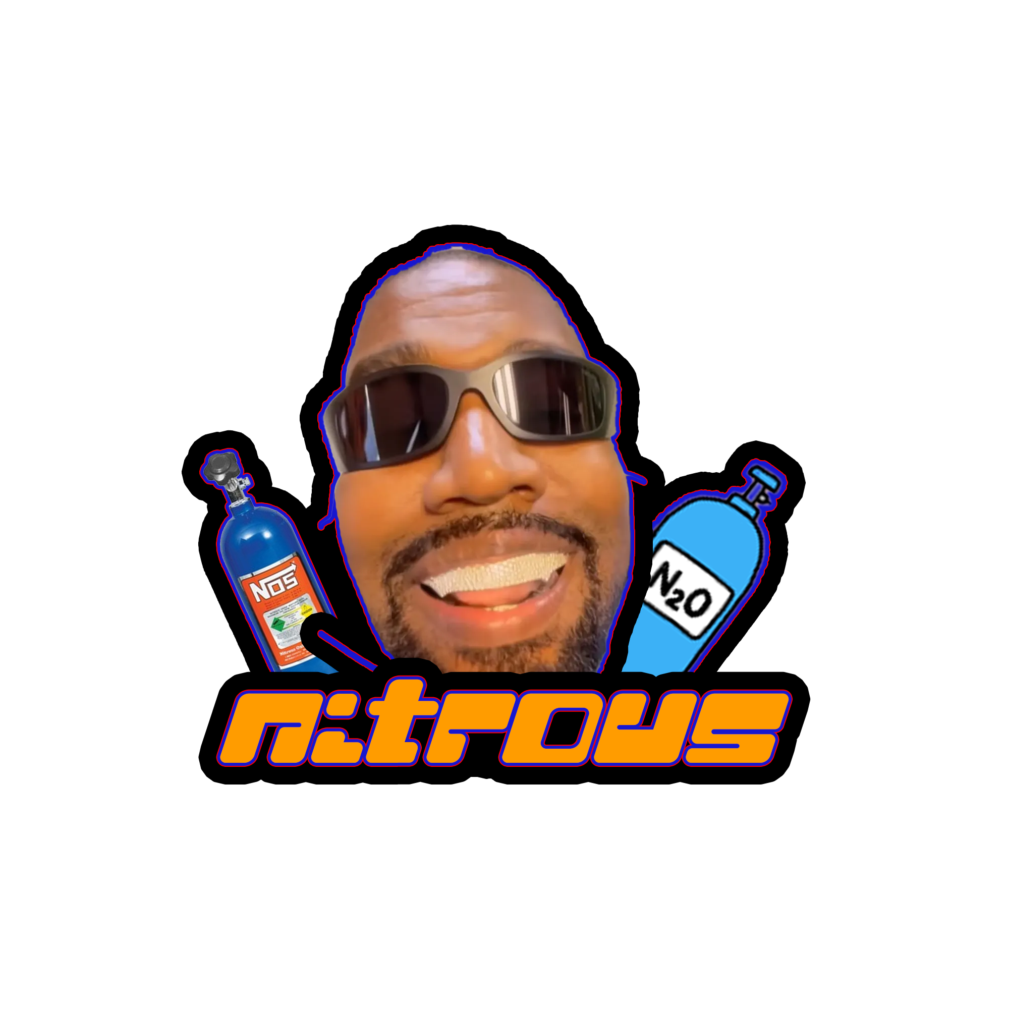 Peezy Yorn™ Nitrous Edition — Individual Vinyl Sticker (3” x 3”)